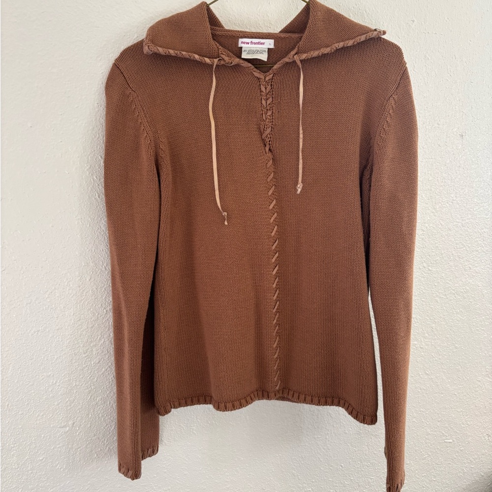 New Frontier Chestnut Knit Sweater